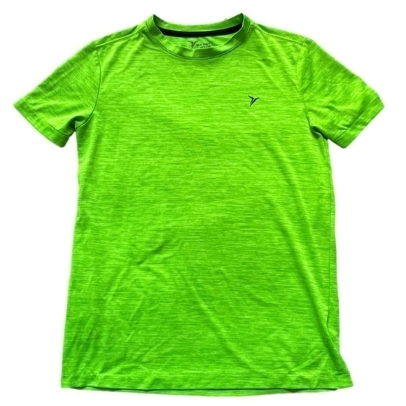 Old Navy Drifit Activewear Neon Green Athletic Short Sleeved Shirt, Preloved - Picture 1 of 3